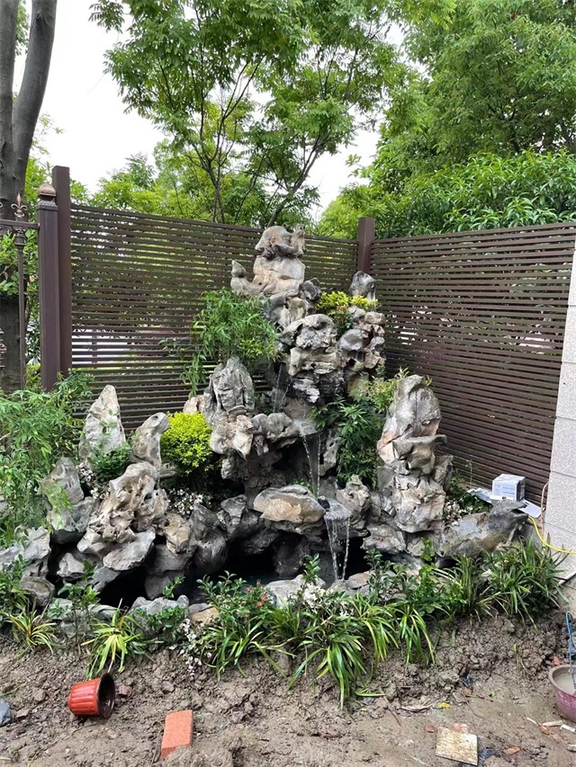 曲江别墅假山景观庭院设计